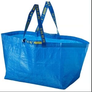 IKEA FRAKTA Bright Blue Shopping Tote Bag (4 brand new bags)